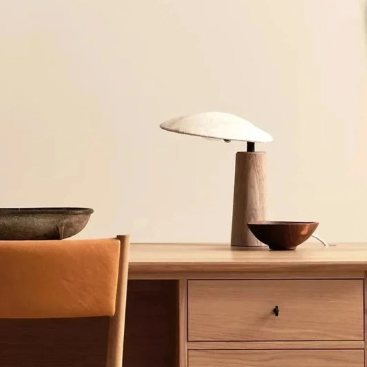 Wabi-sabi Wooden Table Lamp